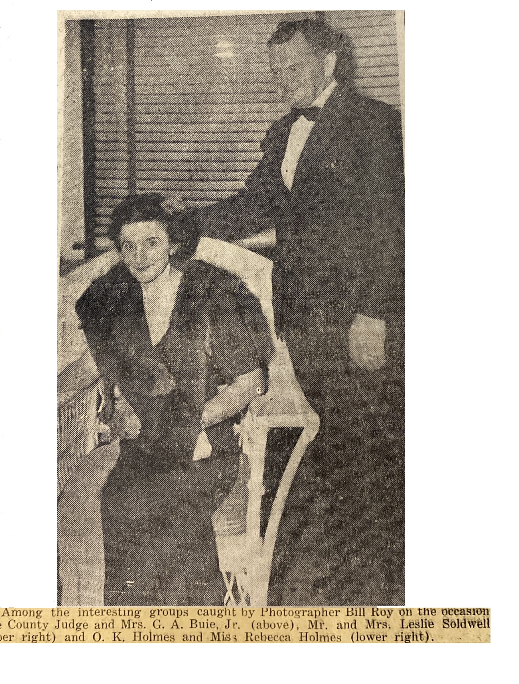Rebecca and OK Holmes December 1947