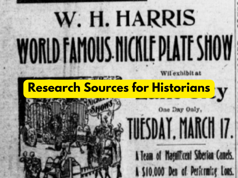 Research Sources for Historians